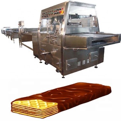 SJP400 stainless steel food grade chocolate coating machine/Chocolate enrobing line/chocolate machine